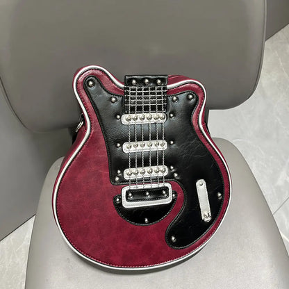 Women's Guitar-Shaped Shoulder Bag