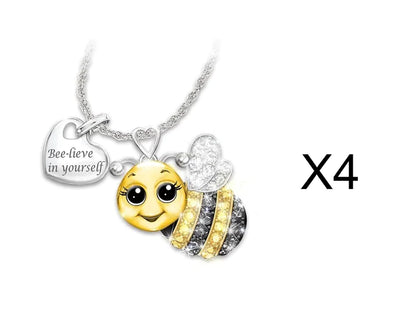 Faithful Bee Charm Necklace
