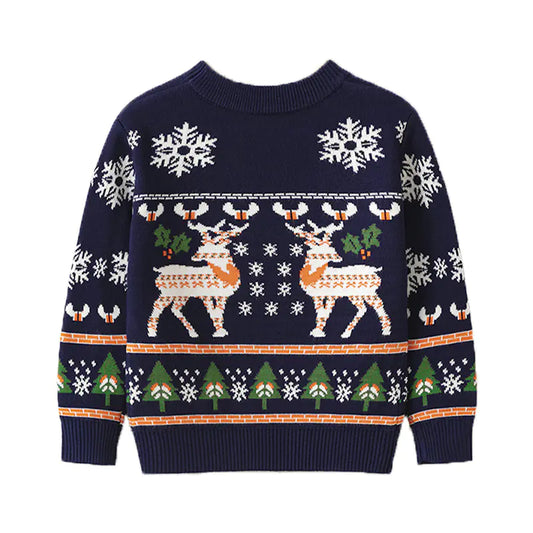 Festive Elk Kids' Pullover