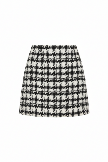Chic Retro Woolen A-Line Skirt