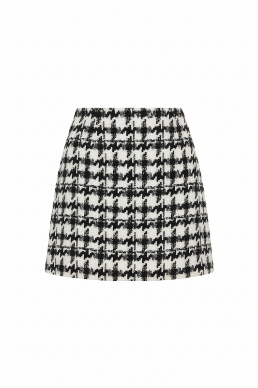Chic Retro Woolen A-Line Skirt