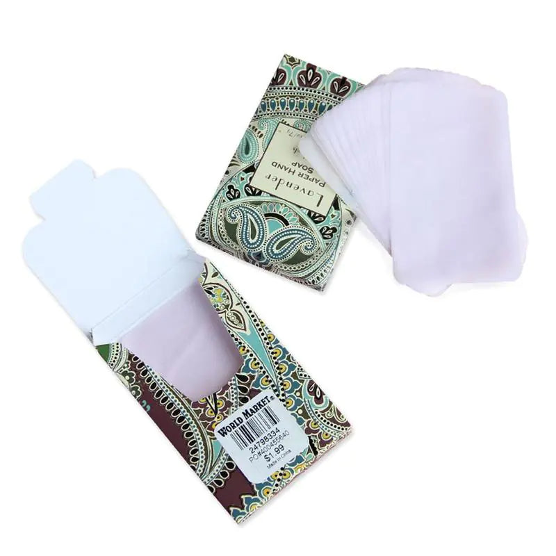 Instant Dissolving Paper Soap Sheets - Various Designs