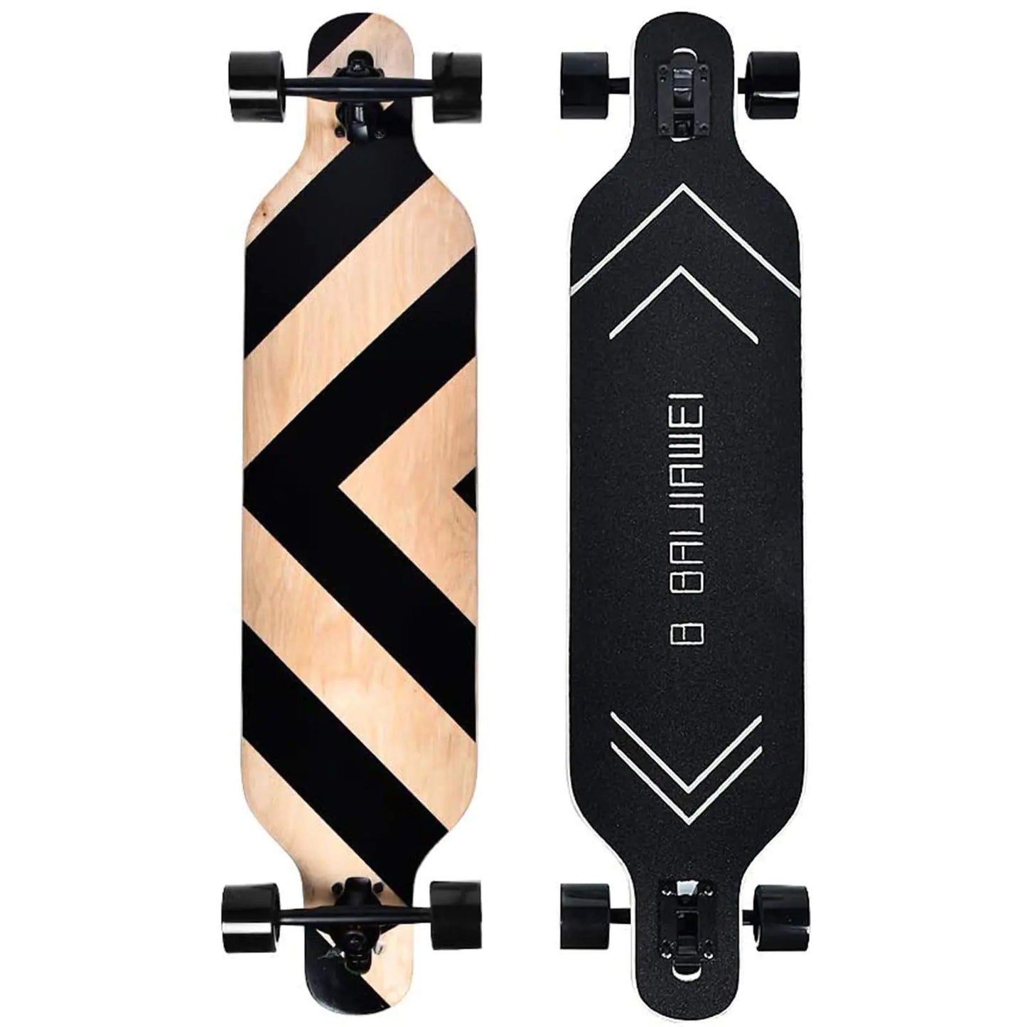 B BAIJIAWEI 41" Maple Skateboard Longboard Cruiser - Cruising, Free-Style & Downhill