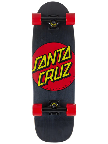 Santa Cruz Classic Dot Mini Cruiser Black/Red 8.79" x 29.05"