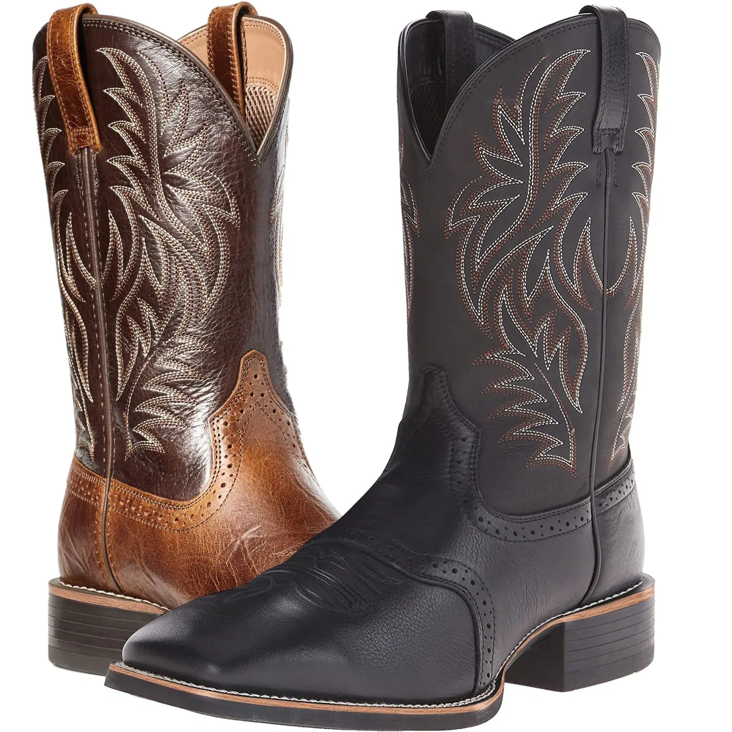Unisex Rugged Chic Engraved Cowboy Boots