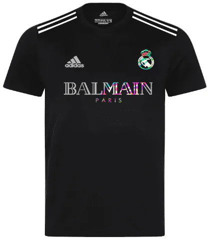 Real Madrid Balmain Black Jersey (Custom, One Piece)