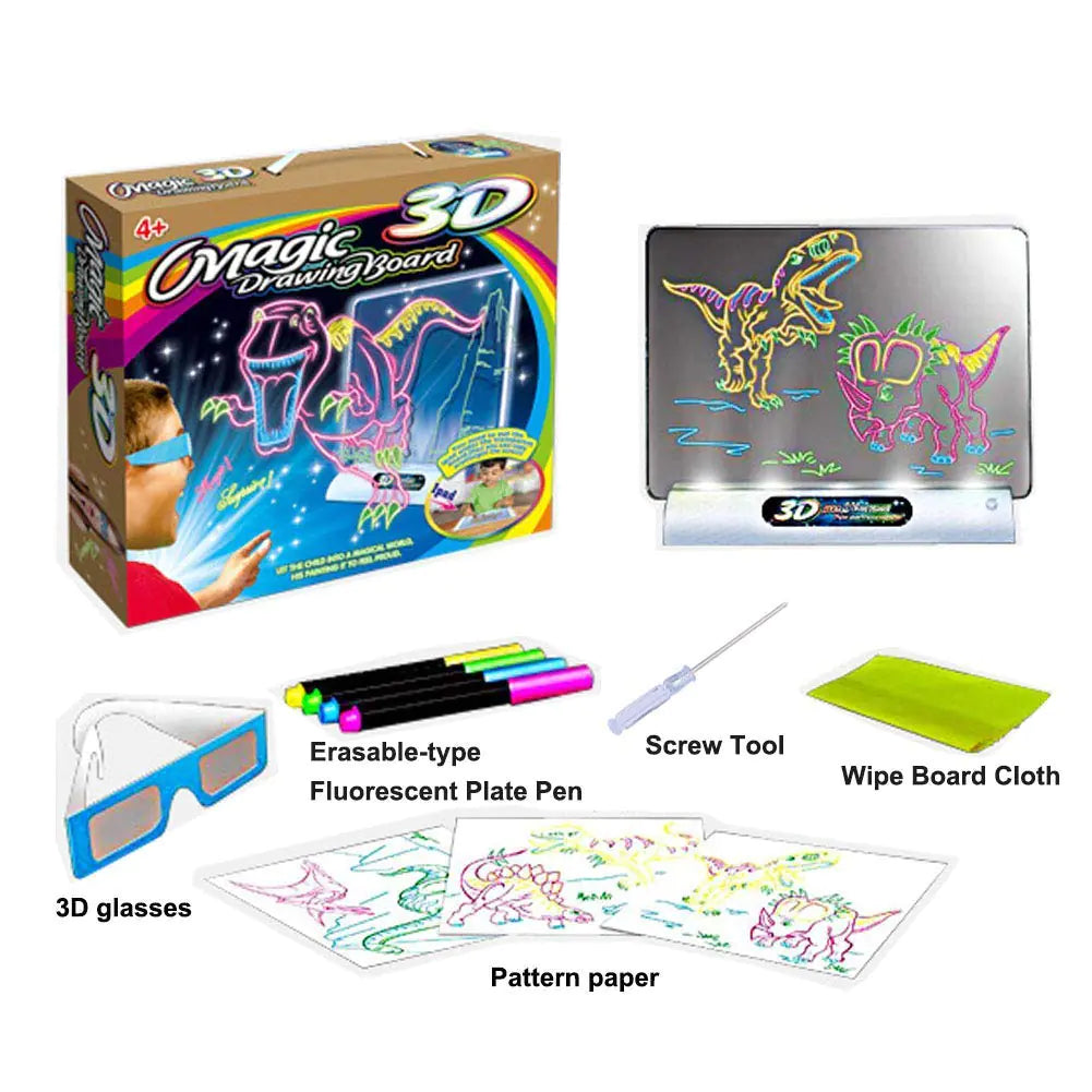 3D Creative Flash Sketcher - Colorful Kids' Toy