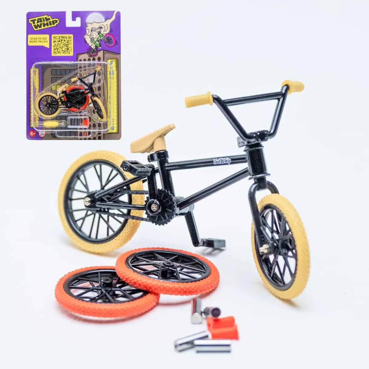 TAILWHIP BMX Finger Bicycle Toy - Black 2 slot