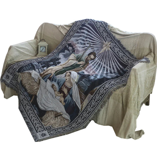 Double Sofa Cushion Cover and Christmas Wall Tapestry