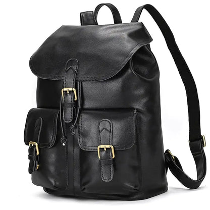 Women's Leather Backpack for Leisure Travel