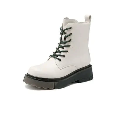 Women's Retro Round Toe Short Boots