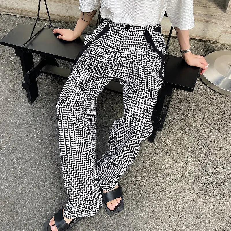 Men's Retro Elegant Wide-leg Trousers
