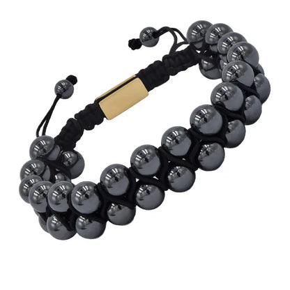 Black Ebony Beaded Magnet Bracelet