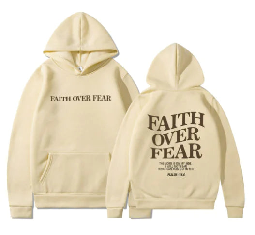 Faith Over Fear Casual Hoodie