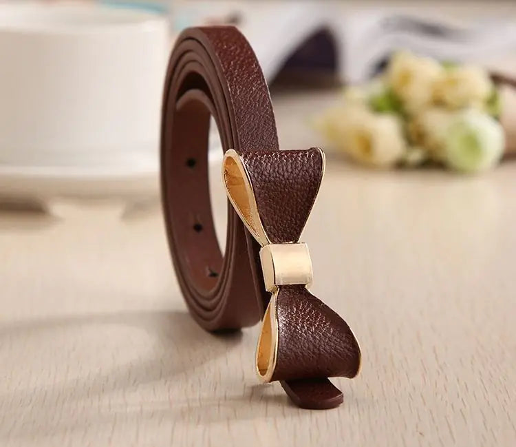 Bowknot Leather Belt for Women