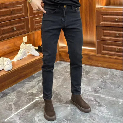 Men's Ripped Black Slim Fit Jeans
