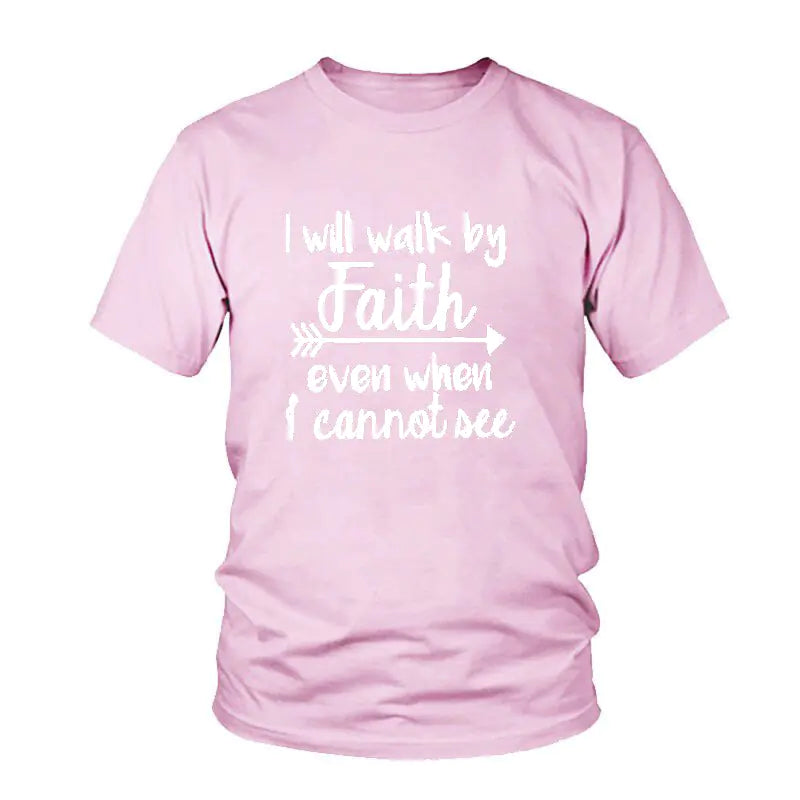 Unisex Will Walk By Faith Graphic T-Shirt