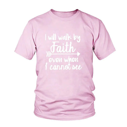 Unisex Will Walk By Faith Graphic T-Shirt