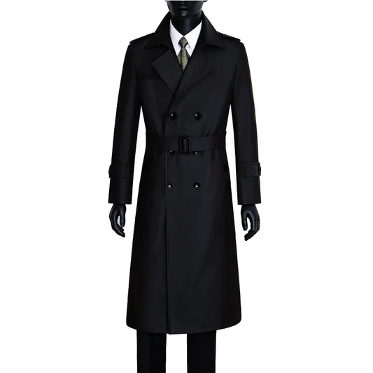 Men's Trendy Color Change Over The Knee Coat