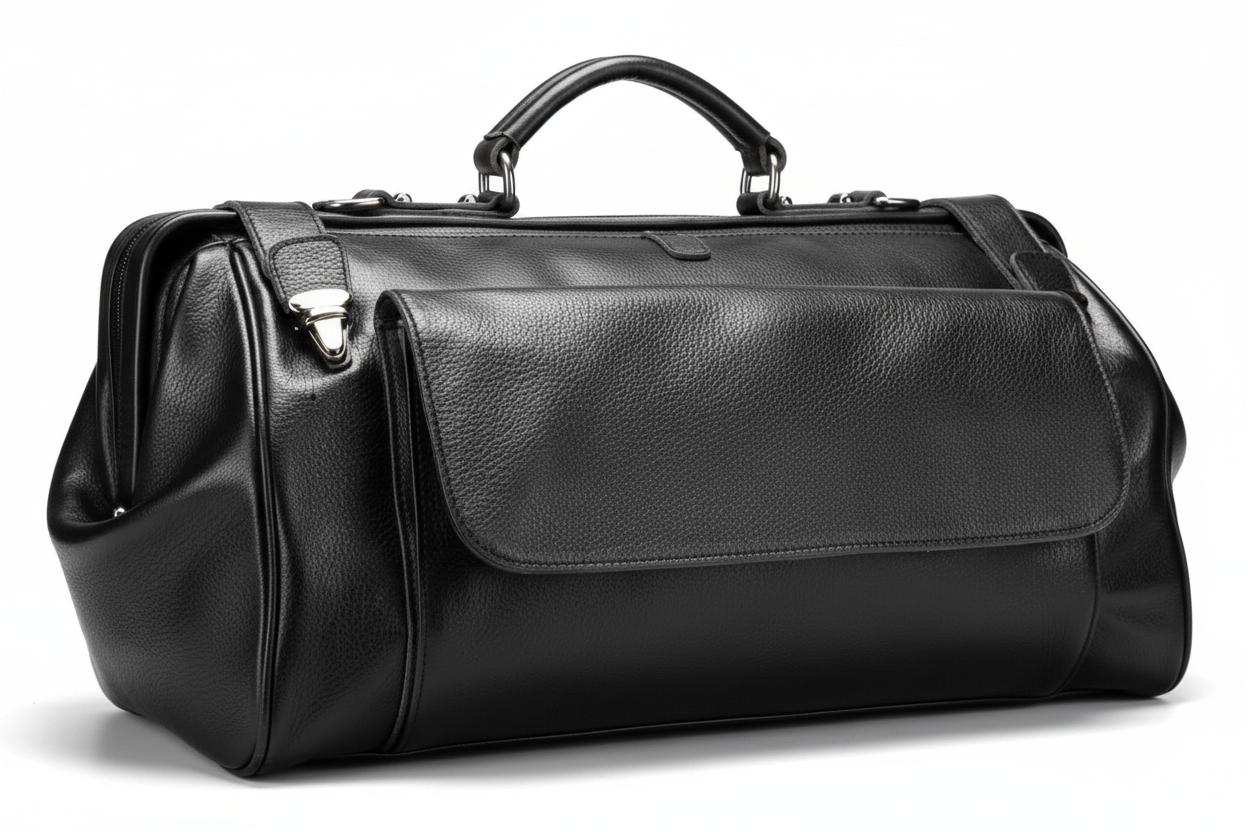 Genuine Leather Business Travel Luggage Bag