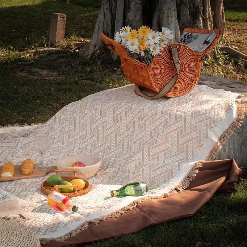 Outdoor Picnic Blanket for Camping and Tent Decor