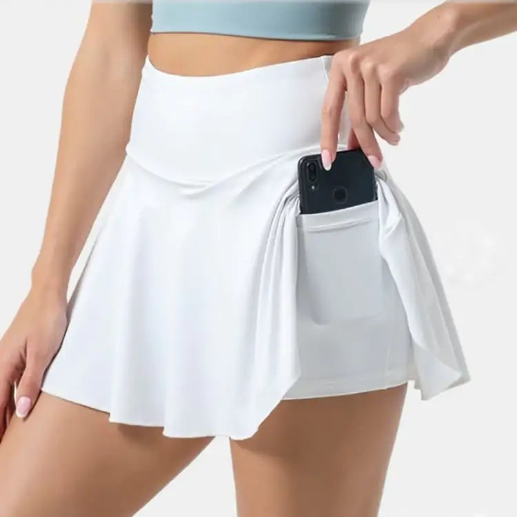 Chic Women's Pleated High-Waist Tennis Skirt