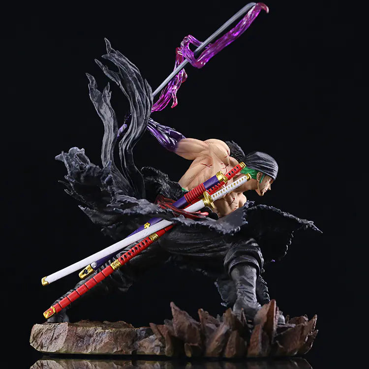 One Piece Zoro Dual-Headed Figure Model