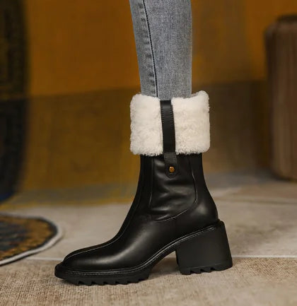 Women's Thick Heel High Heel  Boots