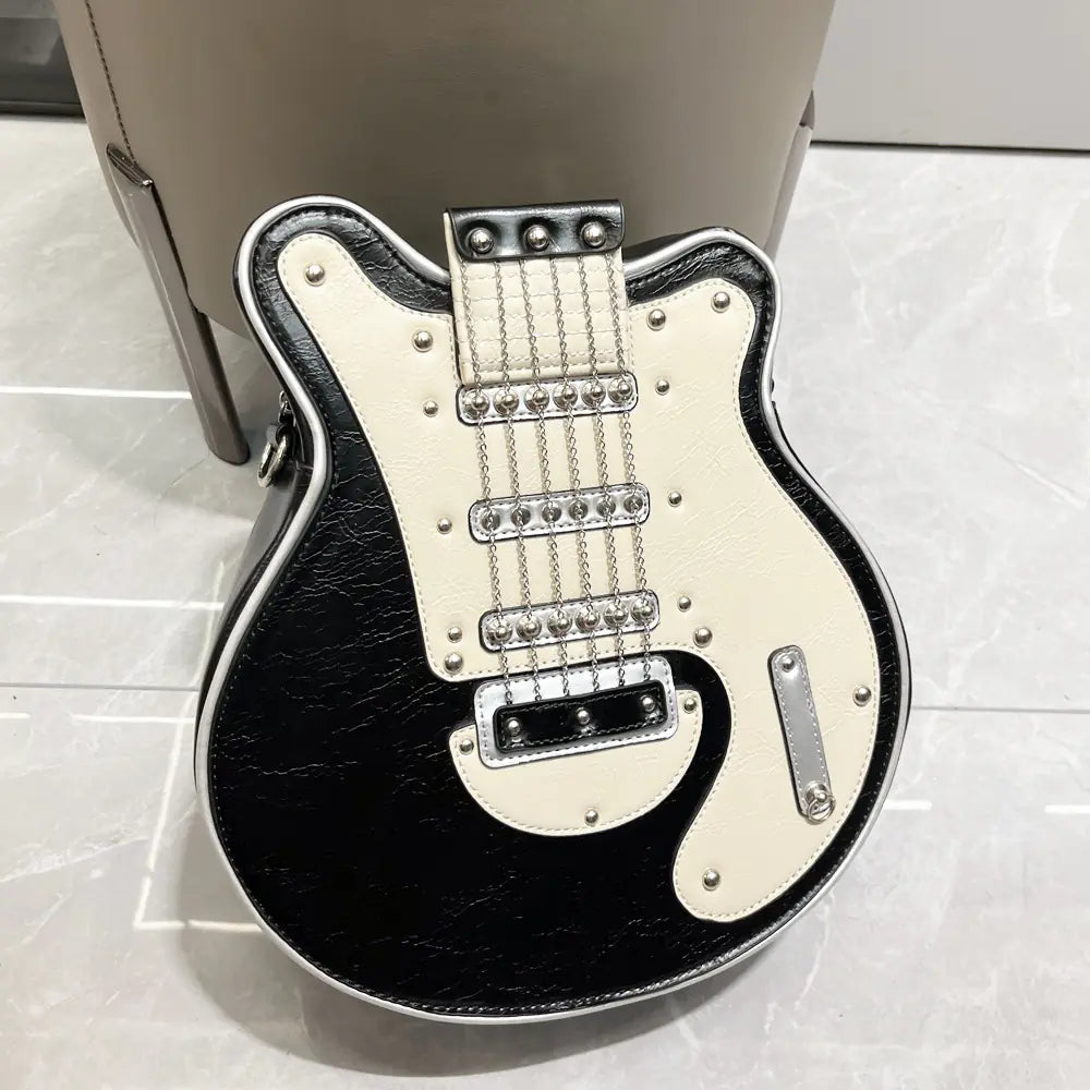 Women's Guitar-Shaped Shoulder Bag