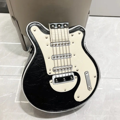 Women's Guitar-Shaped Shoulder Bag