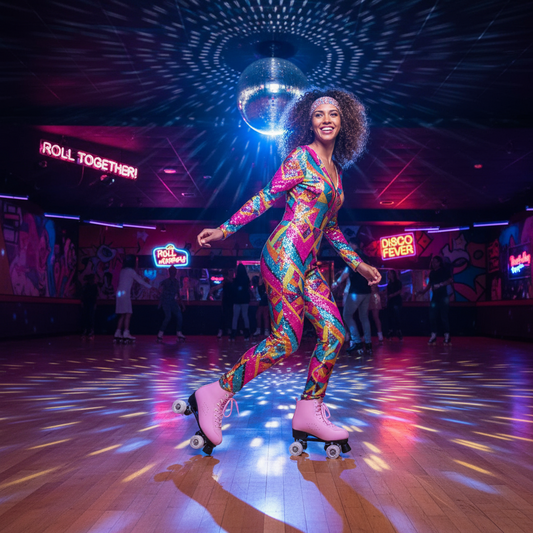 Adults Dual Track LED Quad Skates