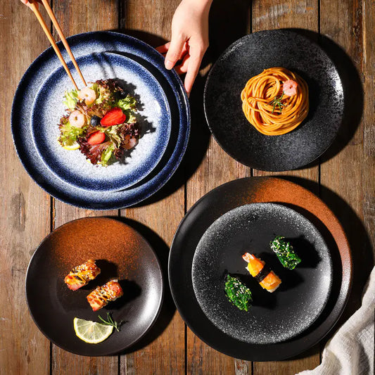 Creative Retro Japanese Ceramic Plate Disc