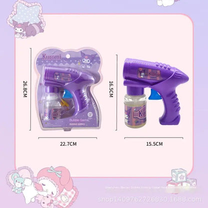Sanrio Kids Manual Bubble Gun Cartoon Toy for Outdoor Use