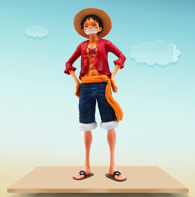 One Piece Luffy Large Smiling Face Figure with Exchangeable Faces