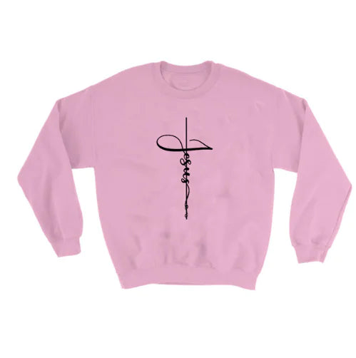 Jesus & Faith Hoodie with Cross Sweater