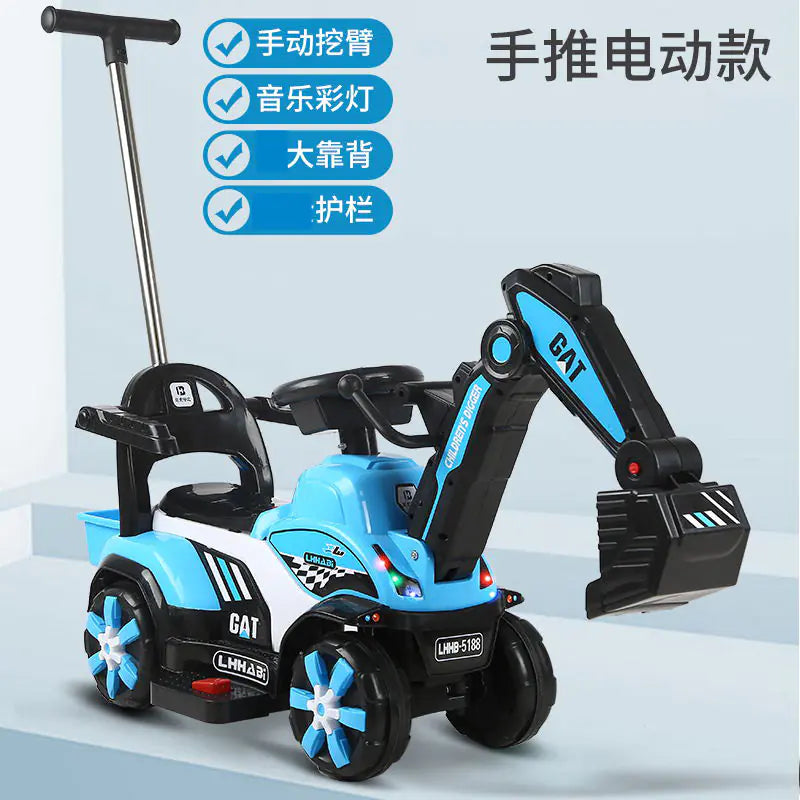Electric Excavator Toy for Kids Aged 1-3 Years