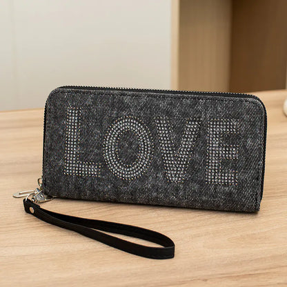 Elegant LOVE Pattern Multi-Slot Wallet