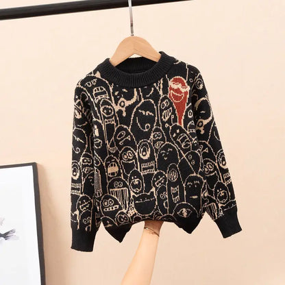 Korean Kids' Cartoon Sweater