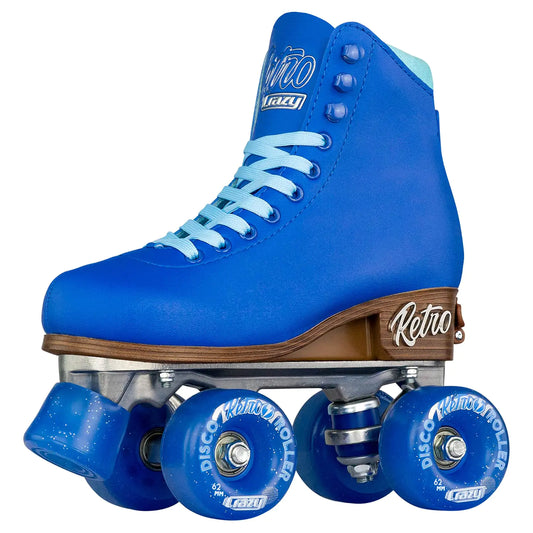 Classic Blue Quad Roller Skates | Adjustable/Fixed Sizes for Girls