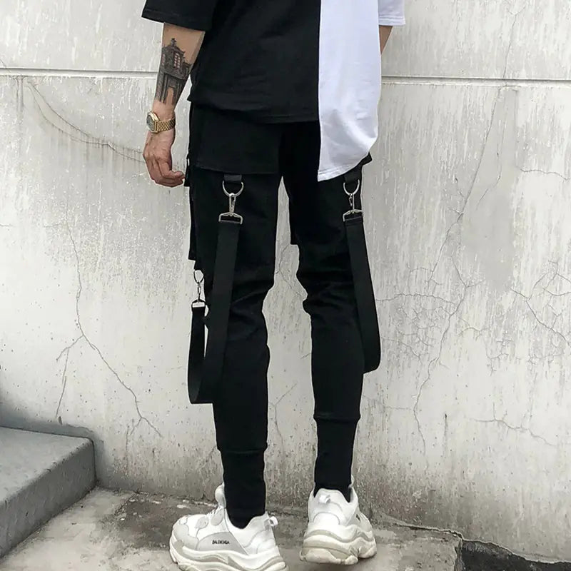 Modernist Black Harem Trousers