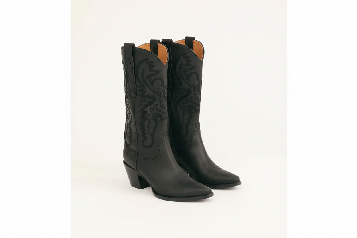 Beautiful PU Leather Sleeve Martin Boots