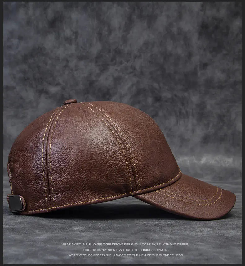 Men's Cowhide Baseball Hat