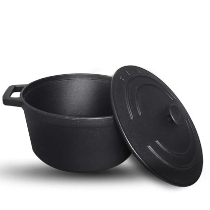 Classic 30CM Dual-Handle Cast Iron Soup Pot