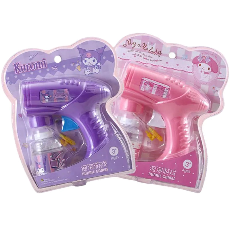 Sanrio Kids Manual Bubble Gun Cartoon Toy for Outdoor Use