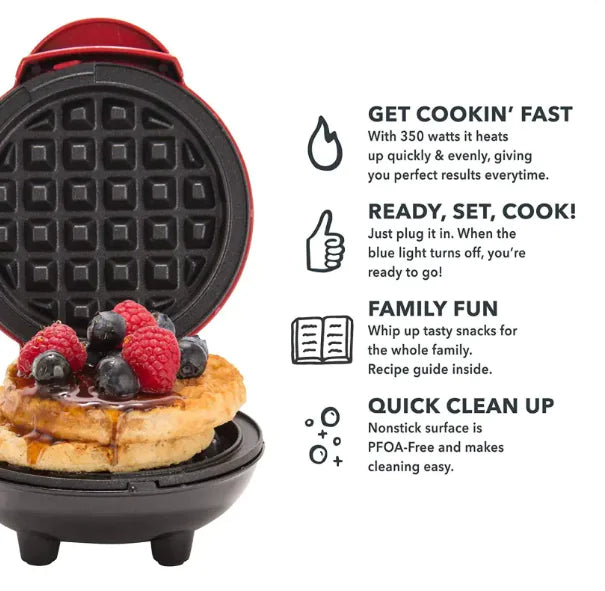 Compact Waffle and Cake Chef