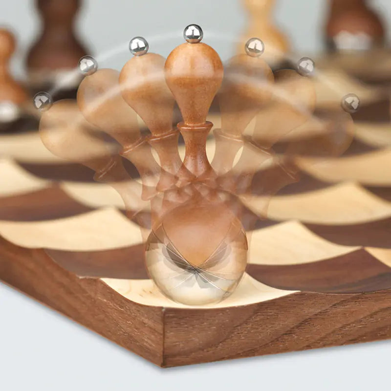 High-End Wooden Creative Chess Set for Home