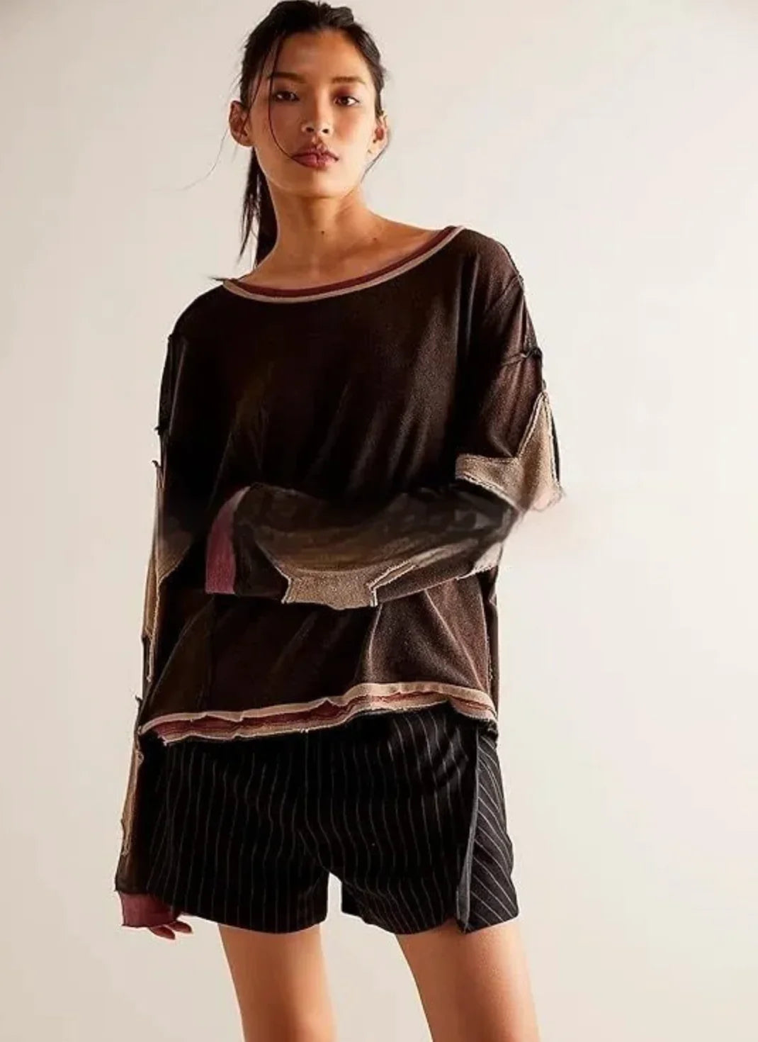 Retro Geometric Knit Pullover