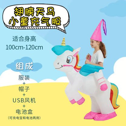 Inflatable Dinosaur Costume for Kids and Adults