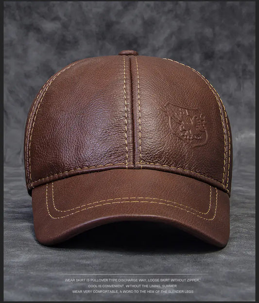 Men's Cowhide Baseball Hat