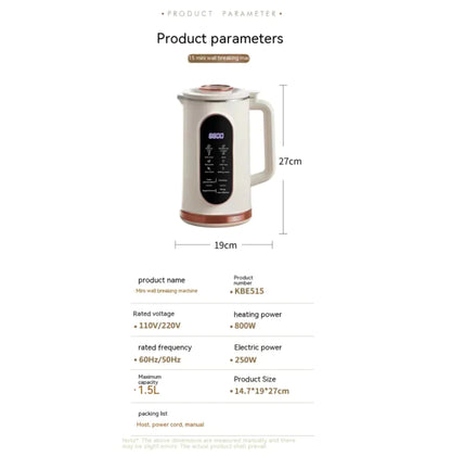 Mini Multifunction Cytoderm Breaking & Bean Juice Maker
